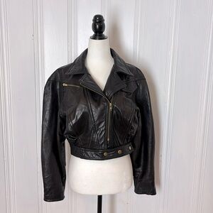 Stunning DIMITRI black leather perfecto